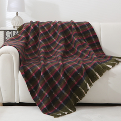 Christmas Plaid Throw Blanket
