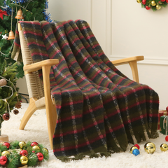 Christmas Plaid Throw Blanket