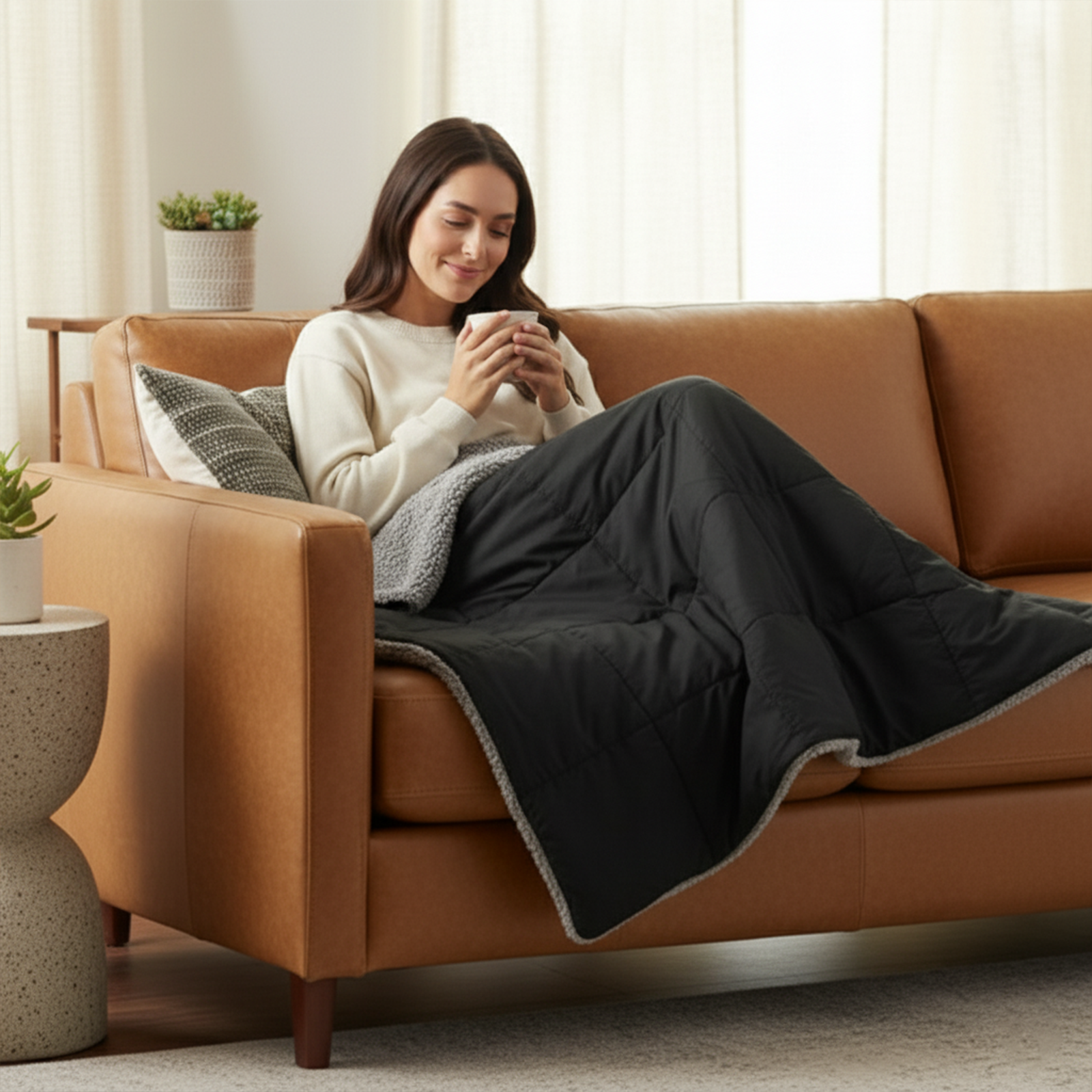 2-in-1 Cordless Wearable Heated Blanket