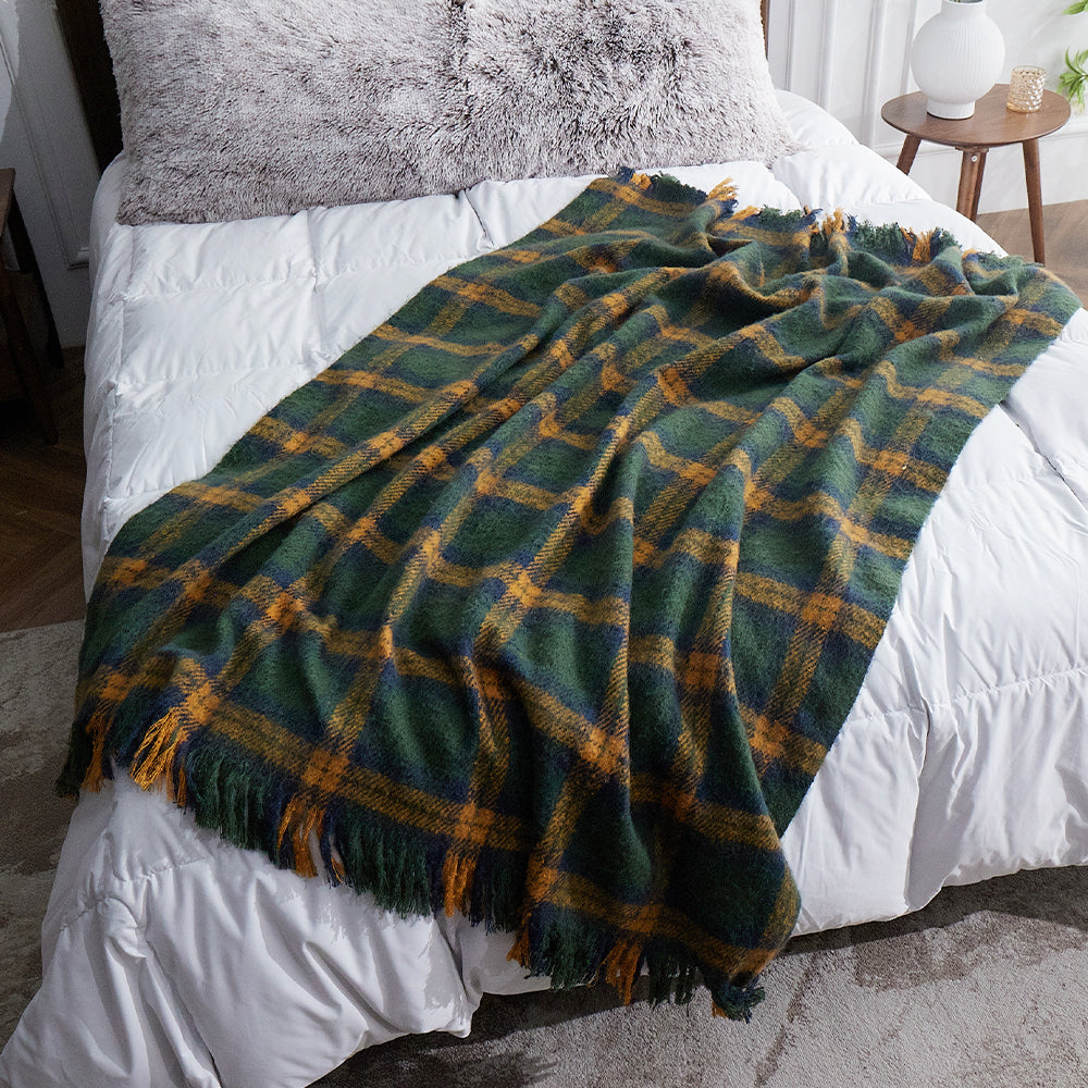 Christmas Plaid Throw Blanket