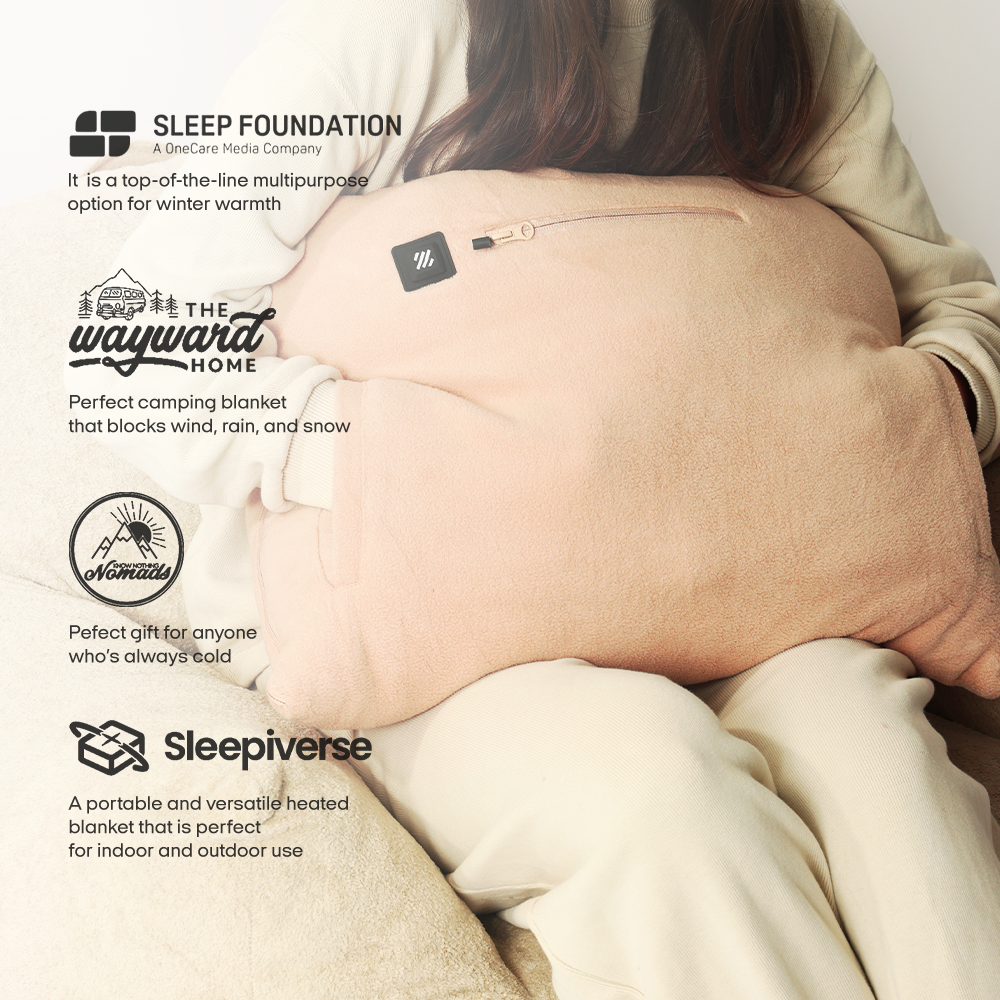 3-in-1 Battery Powered Heated Blanket