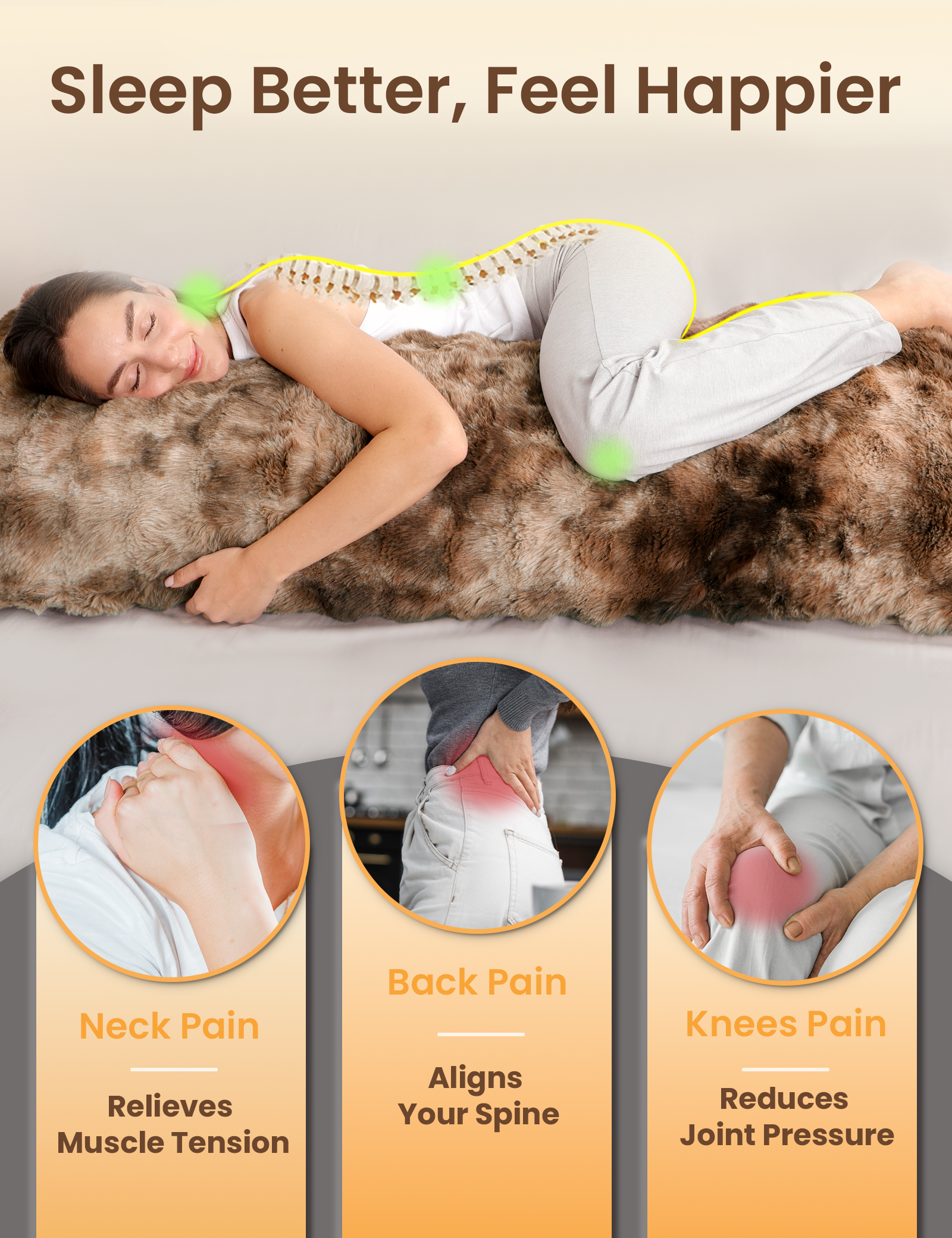 Bubble Plush Body Pillow