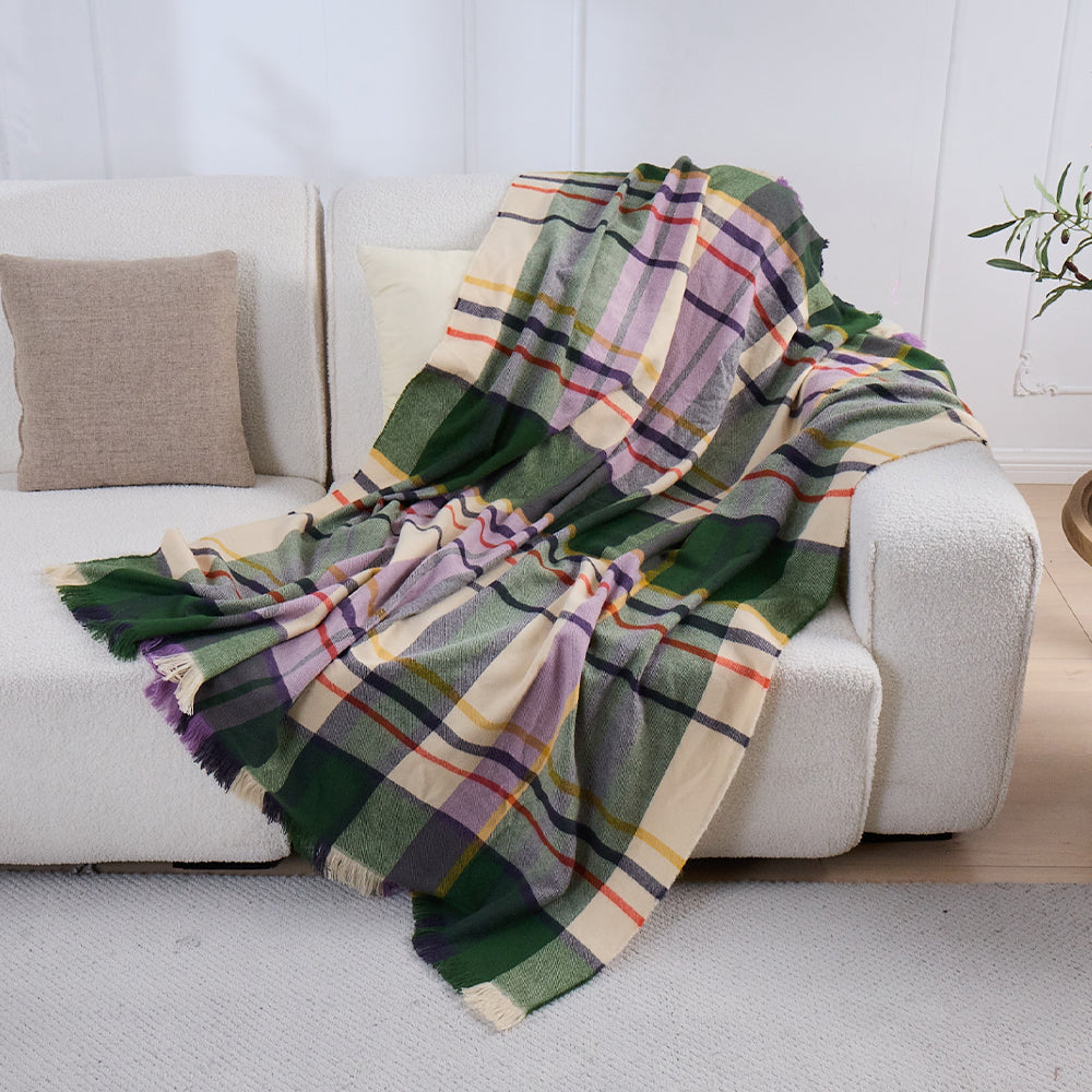 Christmas Plaid Throw Blanket