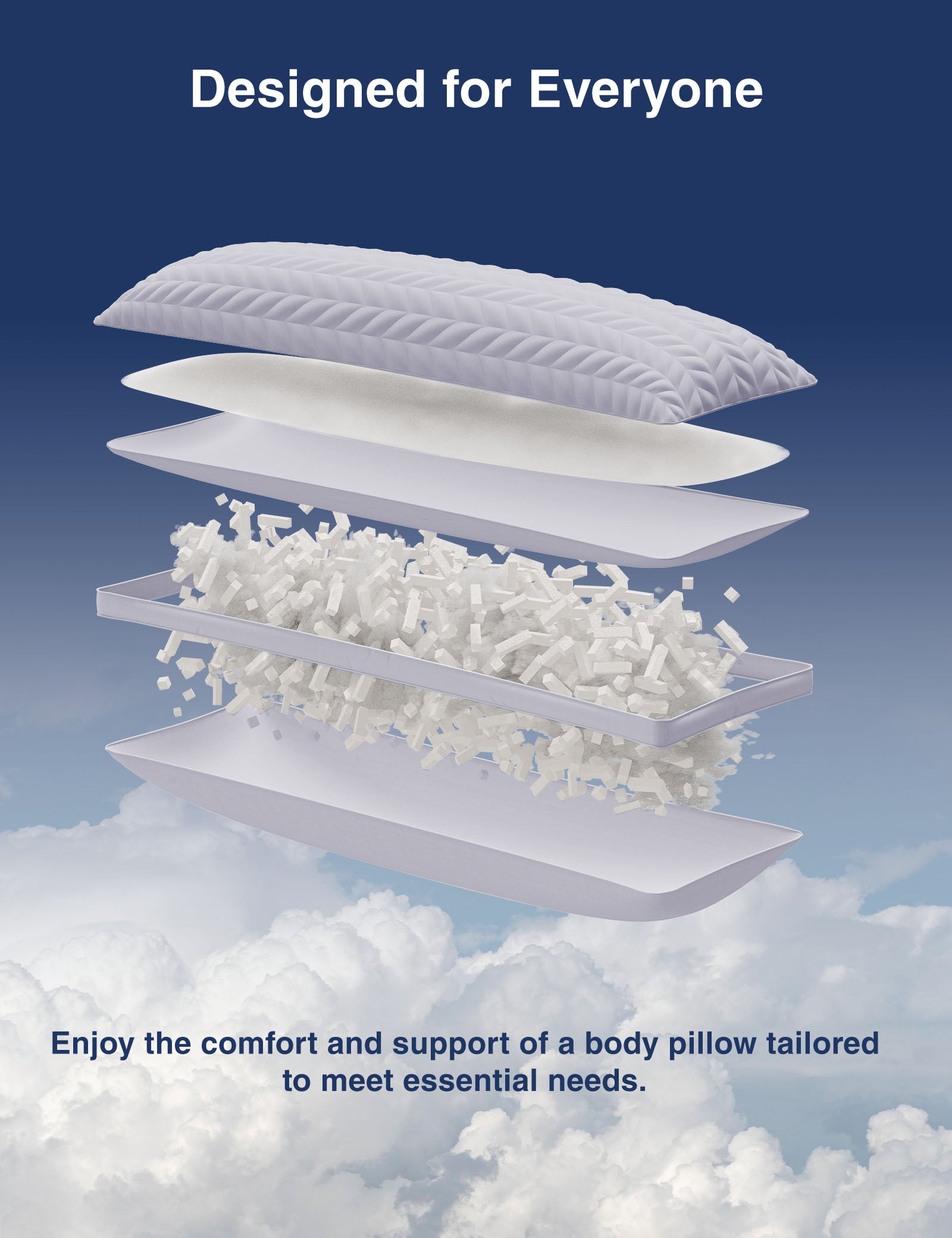 PostureAlign Basic Body Pillow