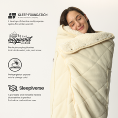 3-in-1 Battery Powered Heated Blanket