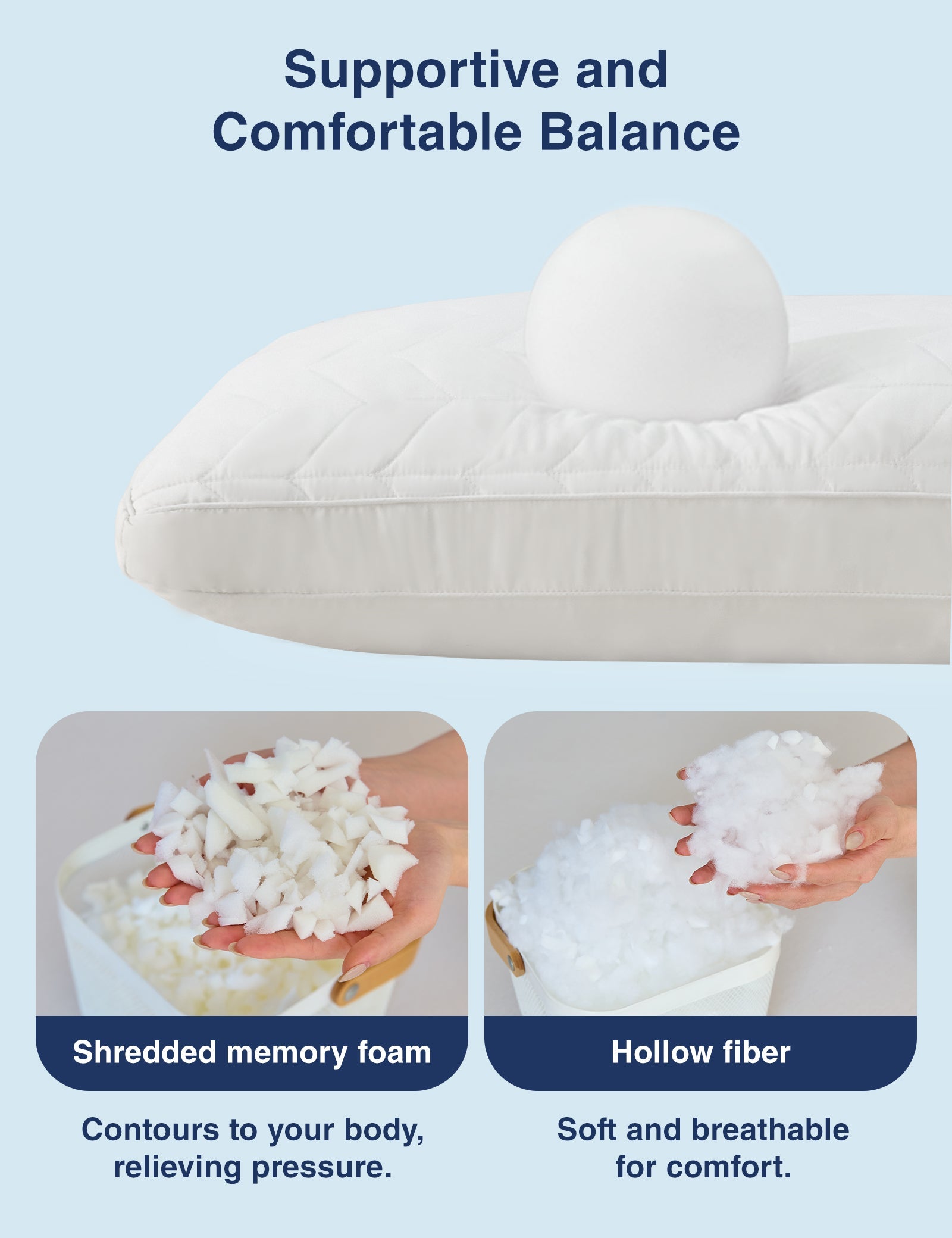 PostureAlign Basic Body Pillow