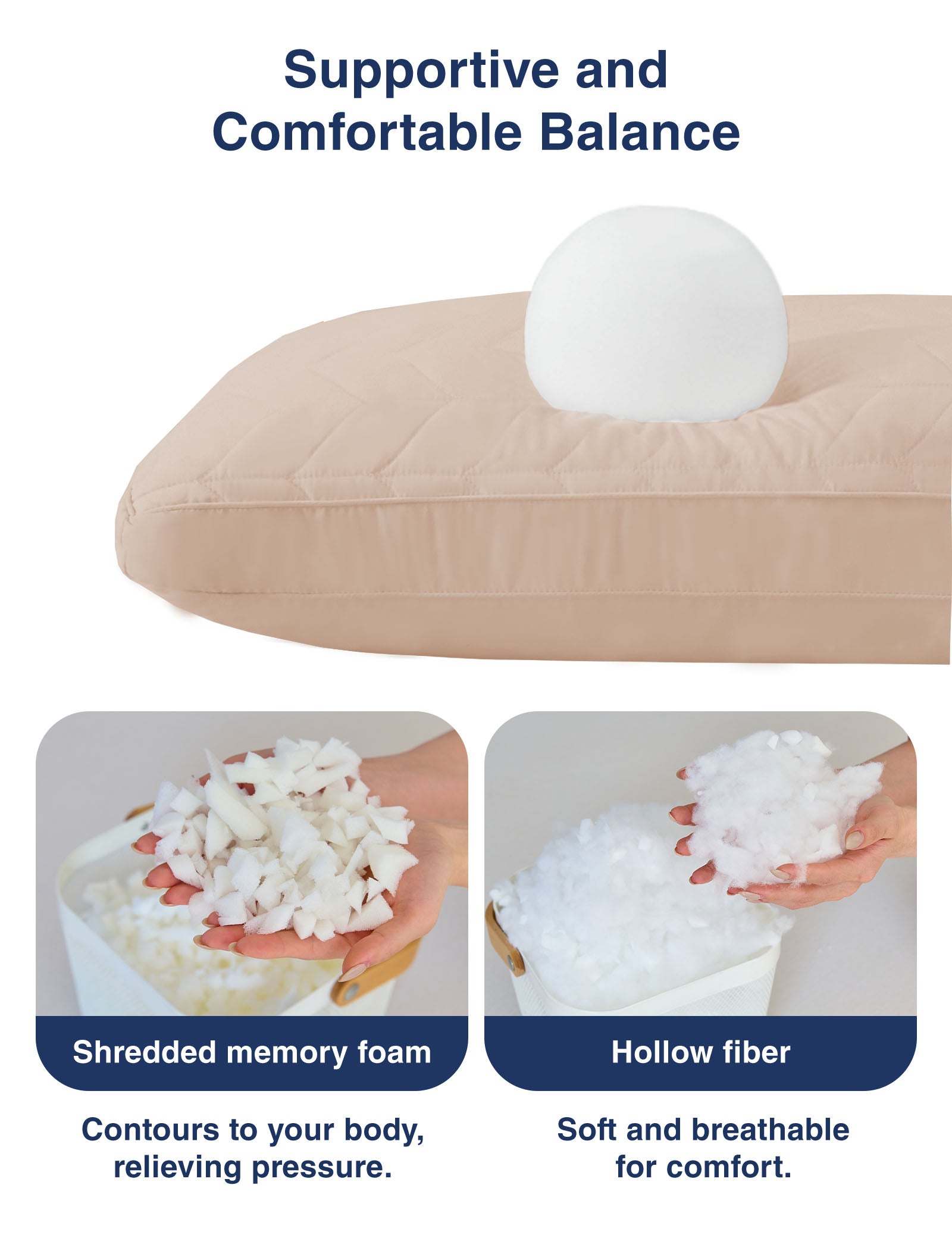 PostureAlign Basic Body Pillow