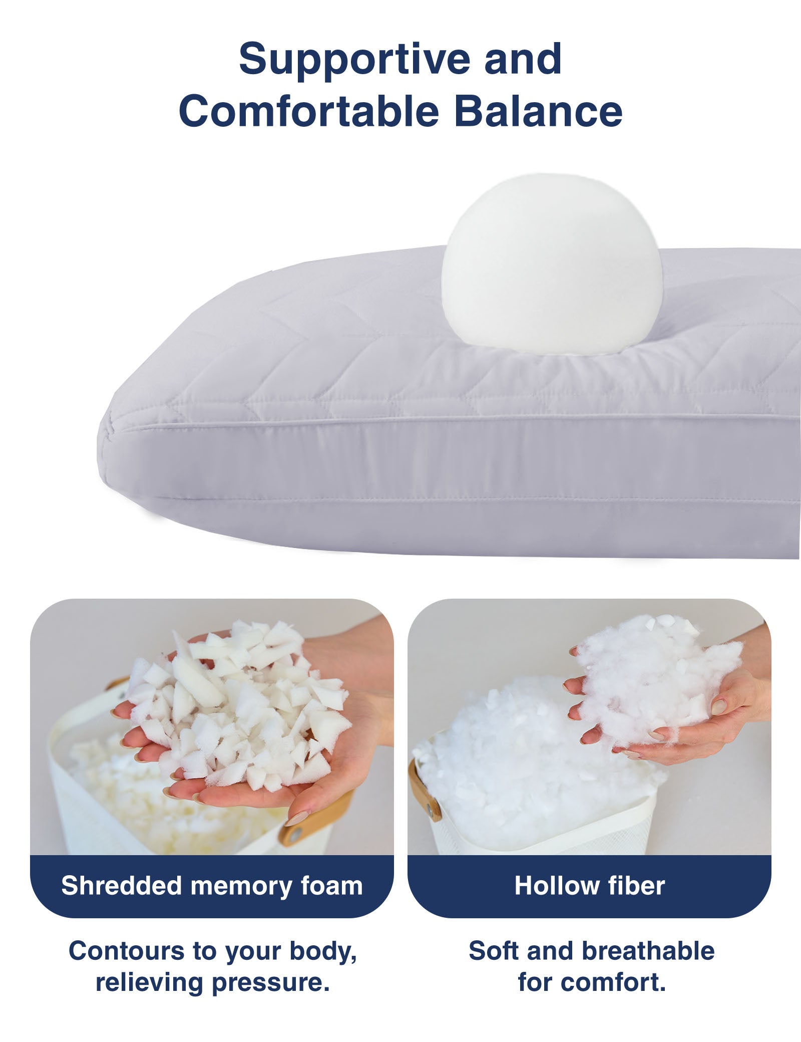 PostureAlign Basic Body Pillow