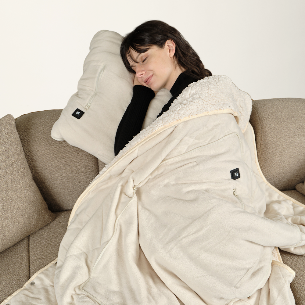 3-in-1 Battery Powered Heated Blanket