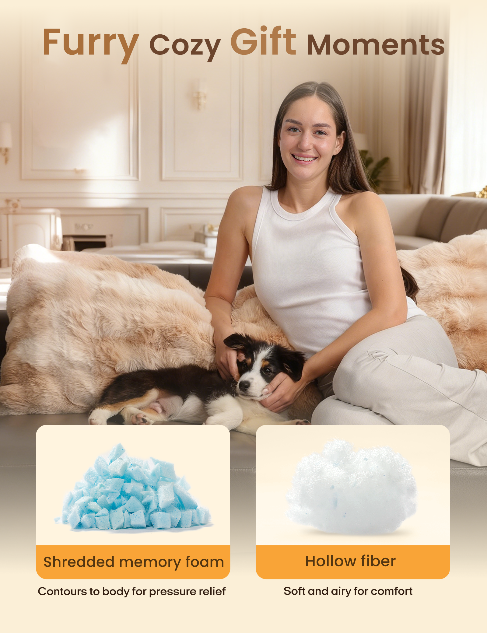 Bubble Plush Body Pillow