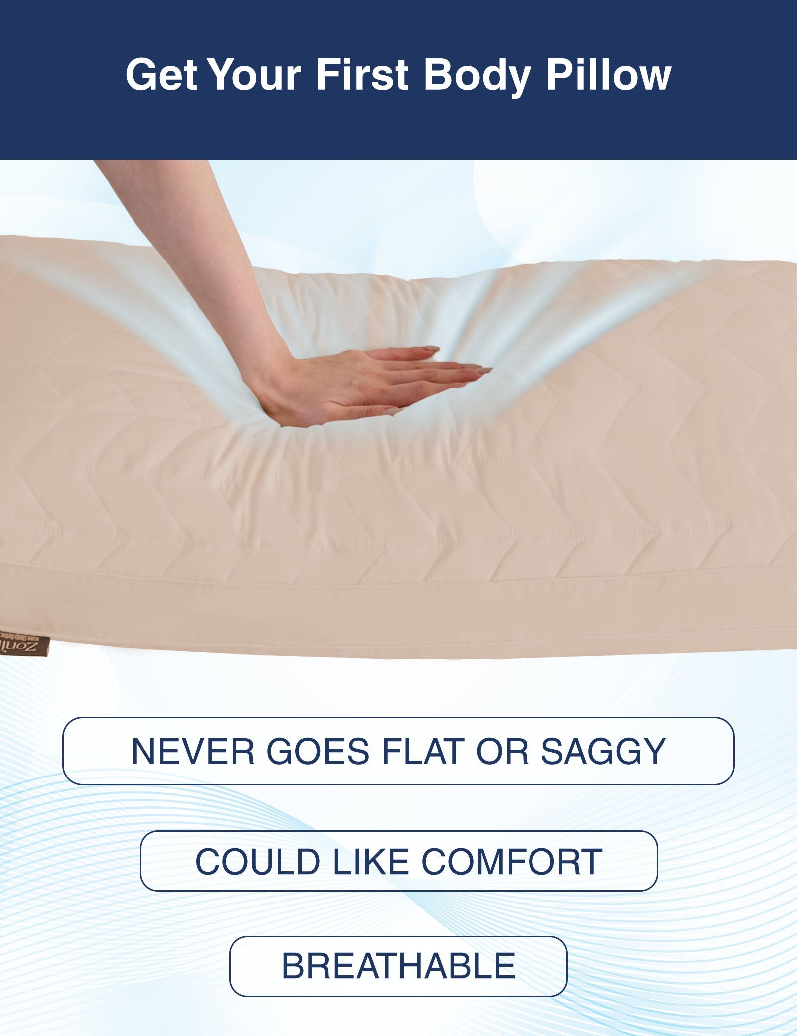 PostureAlign Basic Body Pillow