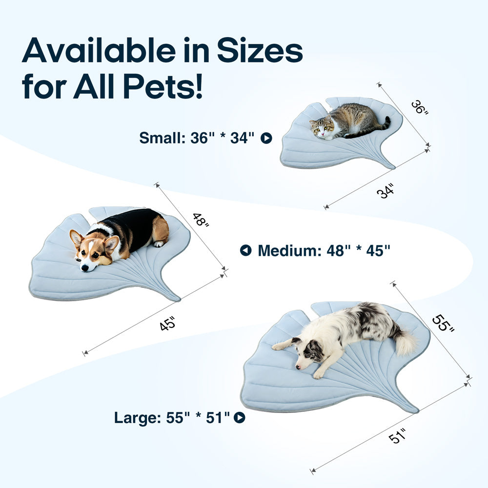 Leaf-Shaped Pet Cooling Mat