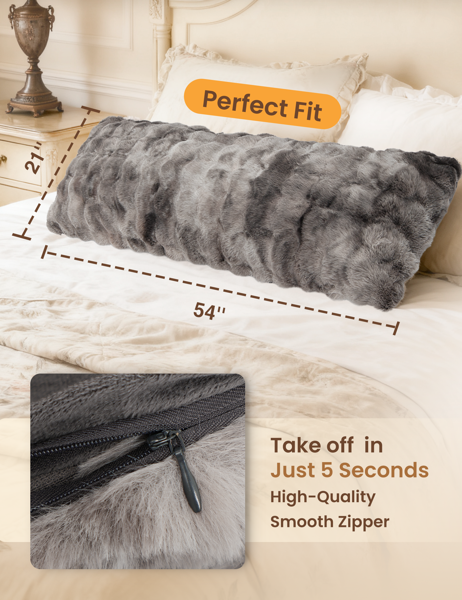 Bubble Plush Body Pillow