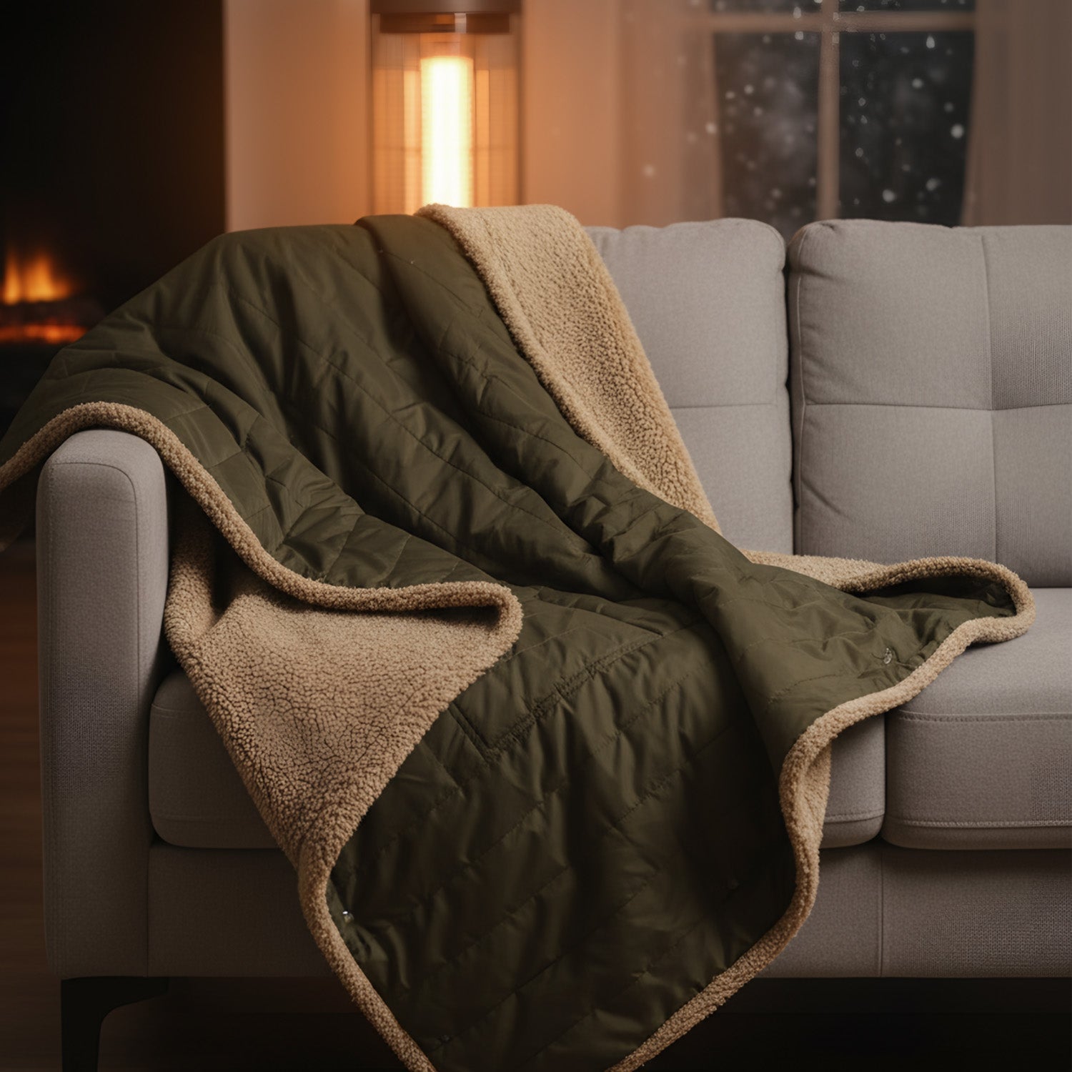 2-in-1 Cordless Wearable Heated Blanket （Waist Belt Edition）