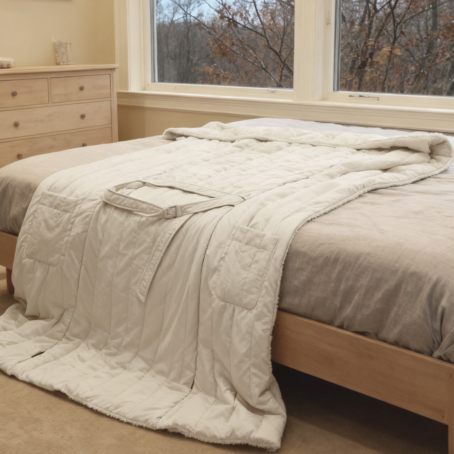 2-in-1 Cordless Wearable Heated Blanket （Waist Belt Edition）